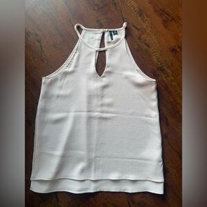 Elegant Cream Sleeveless Top